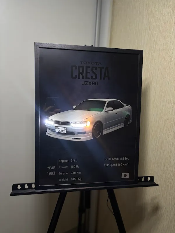 Картина з LED підсвіткою 30x40 см